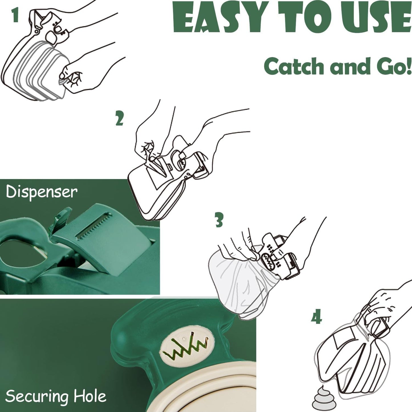 Scoopy Doo Portable And Handheld Pet Waste Bag Attachment