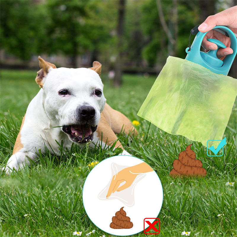 Scoopy Doo Portable Lightweight Dog Pooper Scooper With Built-in Poop Bag Dispenser