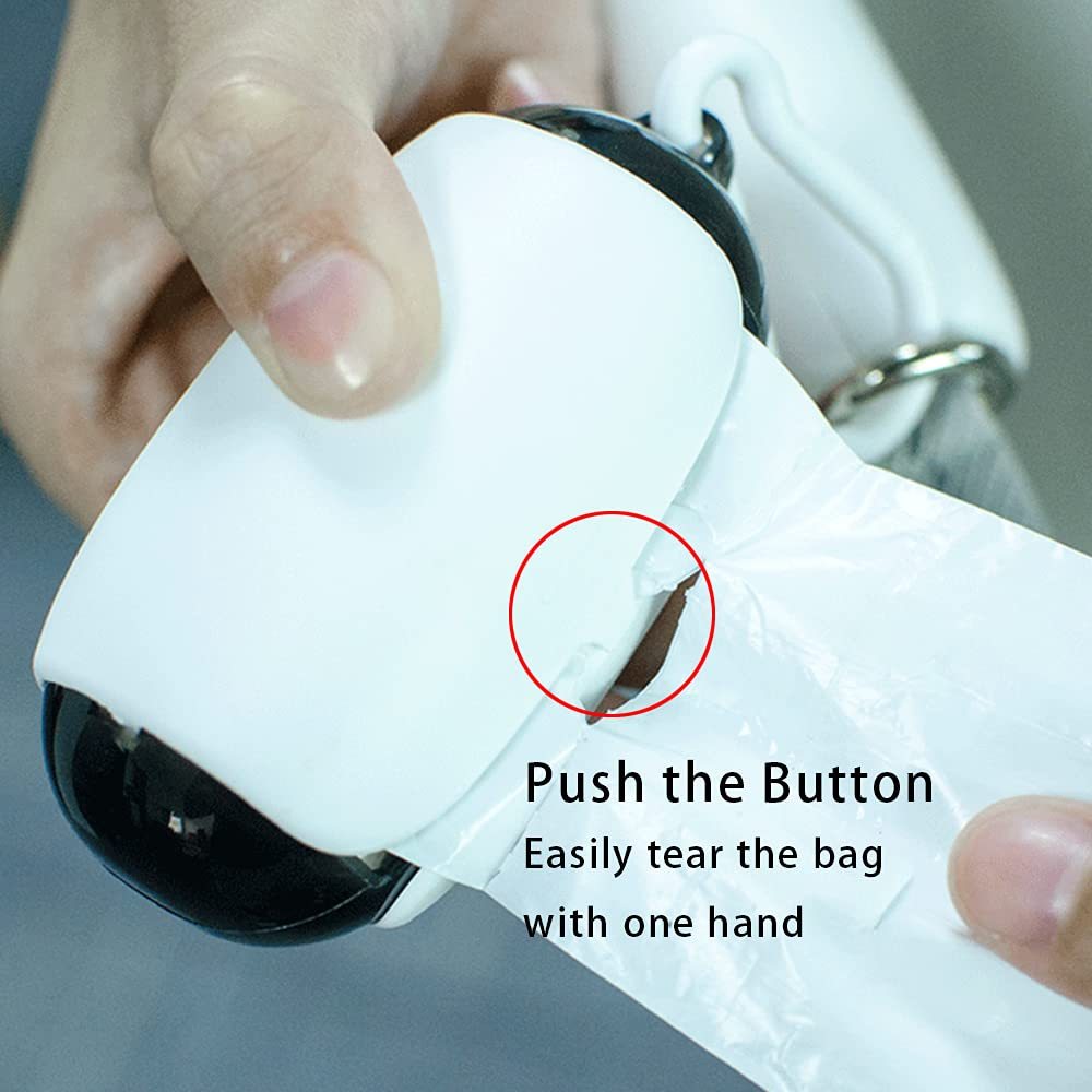Scoopy Doo Poop Bag Holder And Dispenser With Leash Attachment