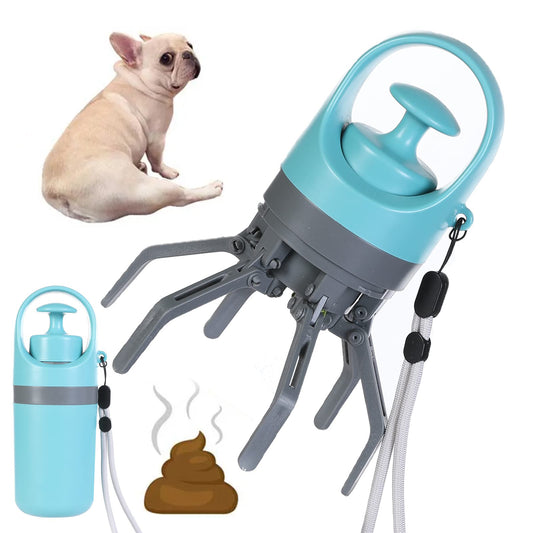 Scoopy Doo Portable Lightweight Dog Pooper Scooper With Built-in Poop Bag Dispenser