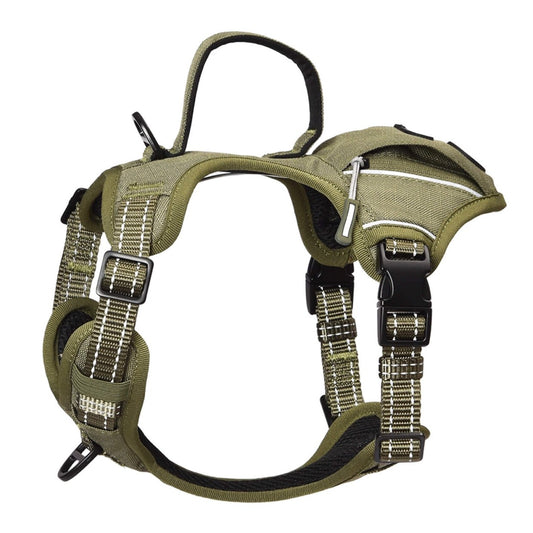 Scoopy Doo High-Perfomance Tactical Dog Harness With Poop Bag Holder, No Pull Front Clip