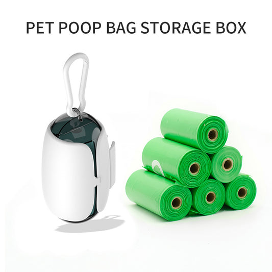 Scoopy Doo Poop Bag Holder And Dispenser With Leash Attachment